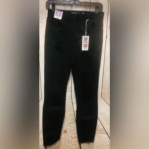 NWT REFUGE 9 Cali Highest Rise Skinny Jeans Size 9 Womens Distressed Torn Frayed